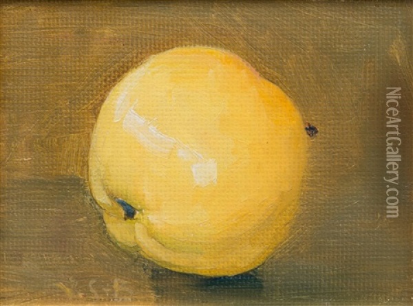 Apple Oil Painting - Venny Soldan-Brofeldt