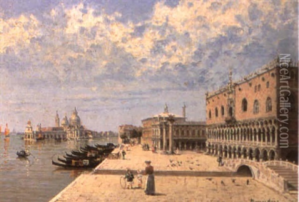 The Grand Canal, Venice Oil Painting - Antonietta Brandeis