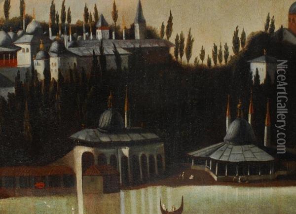 Ansicht Von Konstantinopel Oil Painting - Hans De Jode