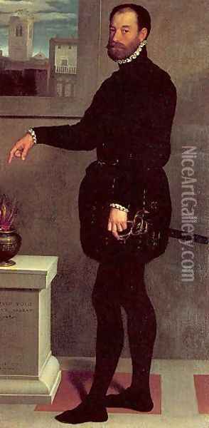 The Count Pietro Secco-Suardo 1563 Oil Painting - Giovanni Battista Moroni