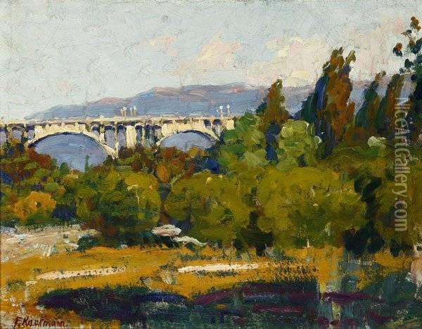 Bridge - Pasadena Oil Painting - Ferdinand Kaufmann