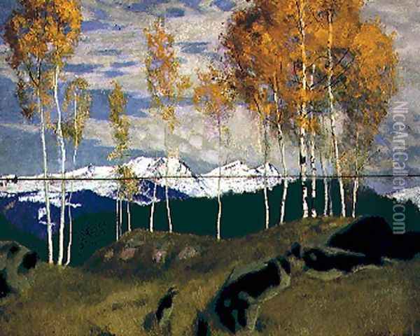Snow in the Dolomites Oil Painting - Adrian Scott Stokes