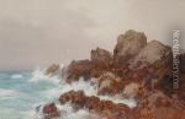 Newquay, Cornwall Oil Painting - Frederick John Widgery