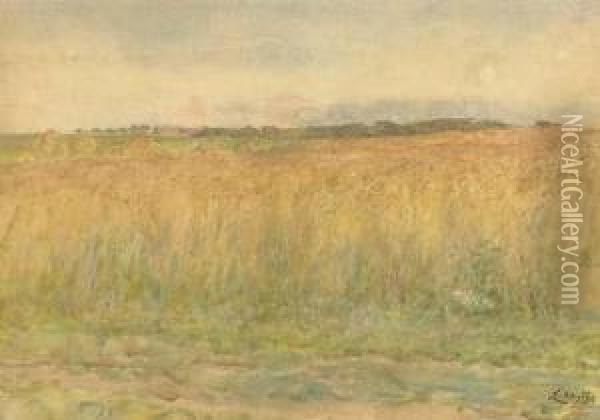 Cornfield Oil Painting - Lionel Percy Smyth