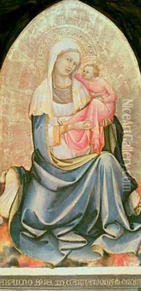 Madonna and Child Oil Painting - Fra Angelico (Guido di Pietro)