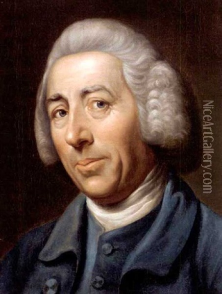 Portrait Of Capability Brown Oil Painting - Nathaniel Dance Holland (Sir)