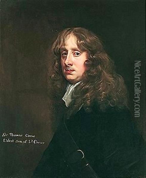 Portrait Of Thomas, 2nd Baron Crewe Of Stone Oil Painting - Sir Peter Lely