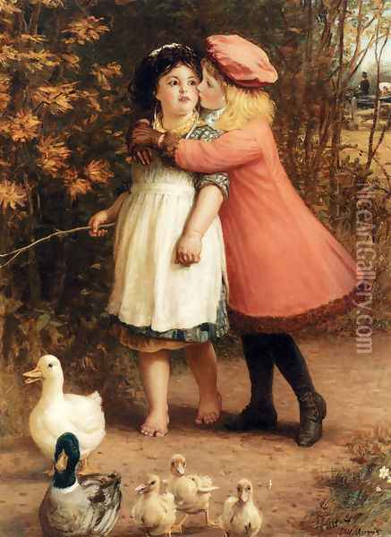 The Foster Sisters Oil Painting - Phillip Richard Morris