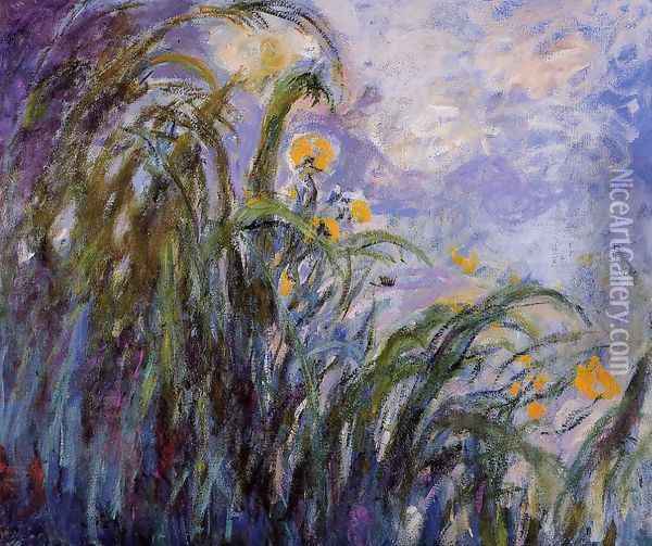 Yellow Irises3 Oil Painting - Claude Oscar Monet
