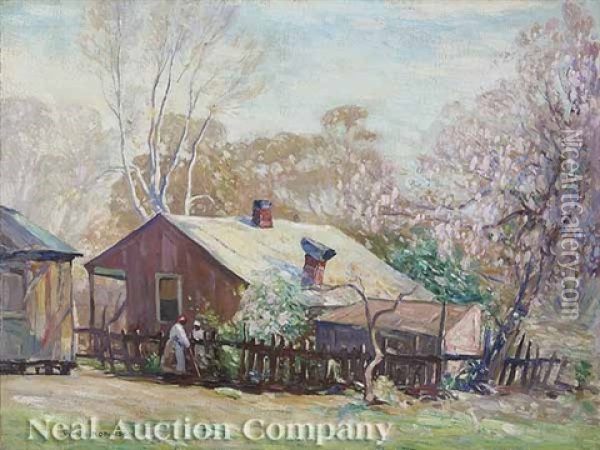 Springtime In The South, Biloxi, Mississippi Oil Painting - William S. Robinson
