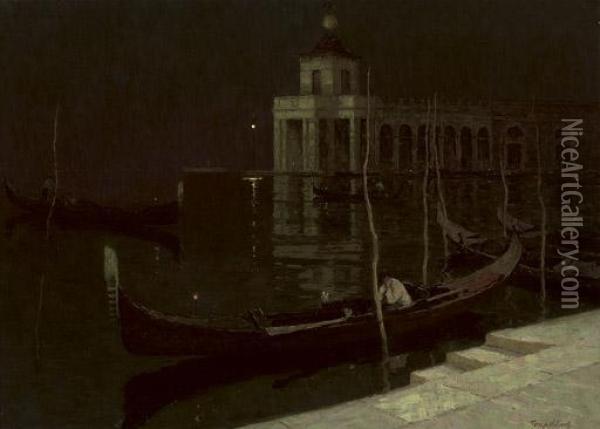 Night, Venice Oil Painting - Terrick John Williams