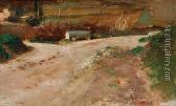 A Country Path Oil Painting - Pio Joris