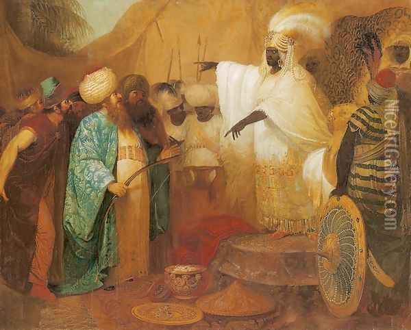 Persian Envoys before the King of Ethiopia Oil Painting - Franciszek Smuglewicz