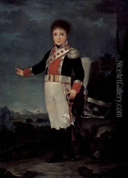 Portrait of Don Sebastian Gabriel de Borbón Oil Painting - Francisco De Goya y Lucientes