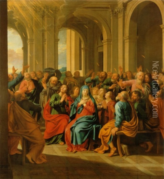 Pentecost Oil Painting - Philippe de Champaigne