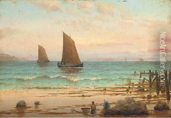 The Keel Row Oil Painting - Charles Keith Miller