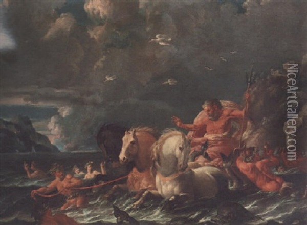 The Triumph Of Neptune Oil Painting - Sebastiano Ricci