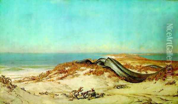 Lair of the Sea Serpent Oil Painting - Elihu Vedder