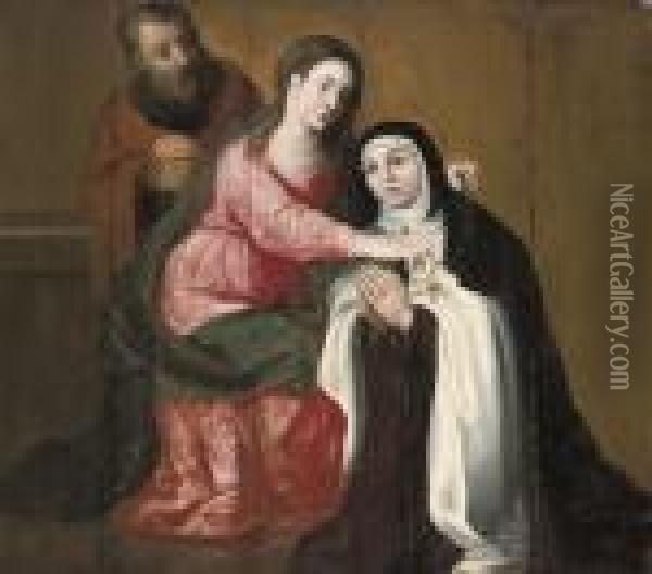 The Vision Of Saint Teresa Of Avila Oil Painting - Peter Paul Rubens