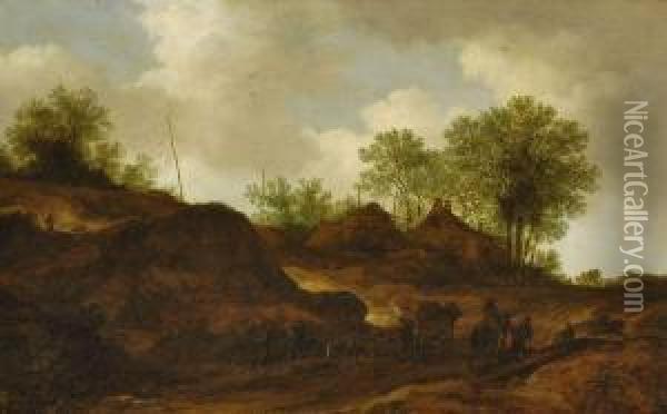 Haarlemer Landschaft Oil Painting - Pieter De Molijn