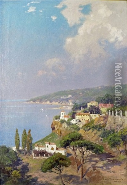 Les Environs De Naples Oil Painting - Carlo Brancaccio