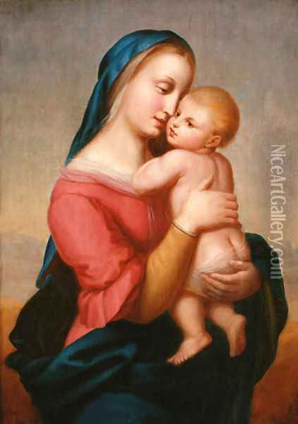 The Madonna and Child Oil Painting - Erasmus Quellinus I