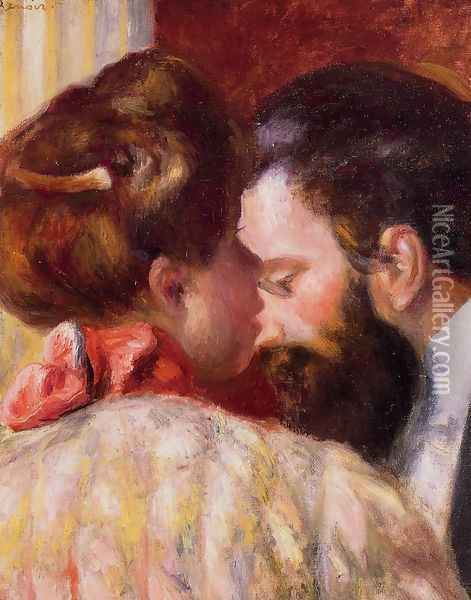 Confidence Oil Painting - Pierre Auguste Renoir