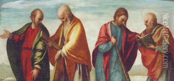 Four Apostles Oil Painting - Pedro Machuca