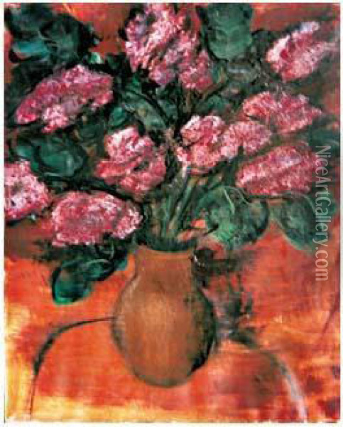 Lilas Dans Un Vase Oil Painting - Joachim Weingart