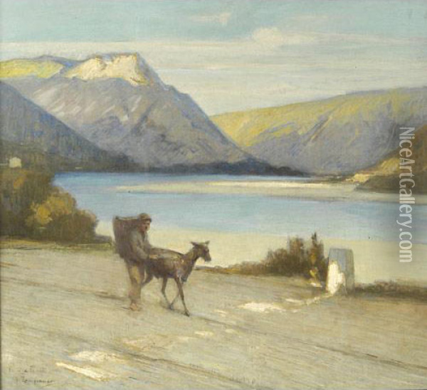 Tra Le Montagne Oil Painting - Giovanni Zangrando