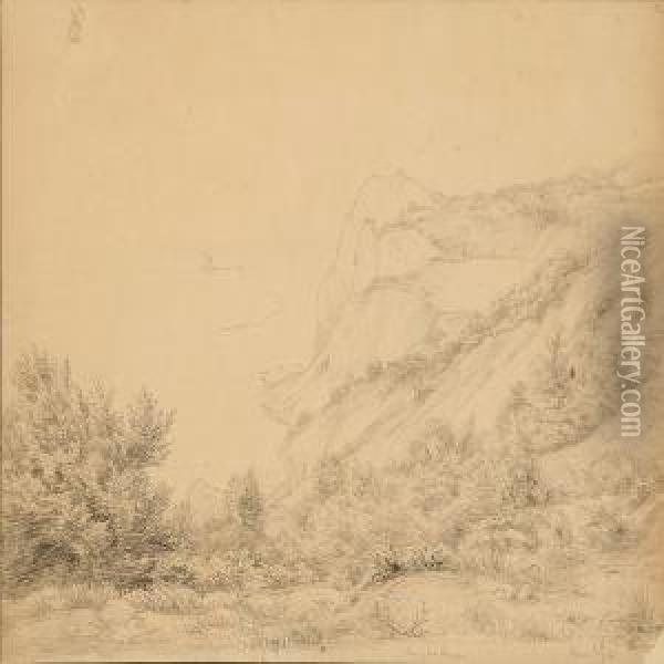 Coastal Scene From The Cliffs Of Moen Oil Painting - Vilhelm Peter C. Kyhn