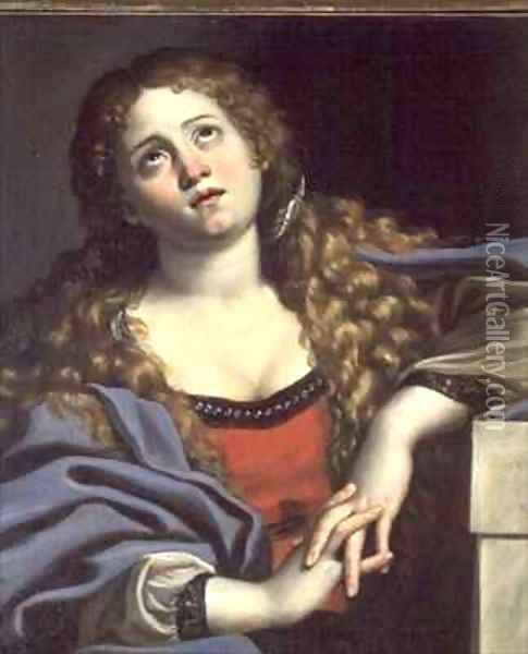 St Mary Magdalene Oil Painting - Domenico Zampieri (Domenichino)