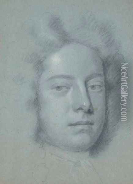 Portrait of a gentleman, bust-length Oil Painting - Michael Dahl