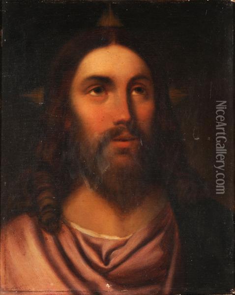 Volto Di Cristo Oil Painting - Giacomo Favretto