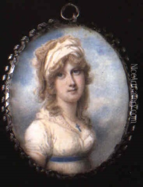 Lady Anne Hudson Oil Painting - James Heath Millington