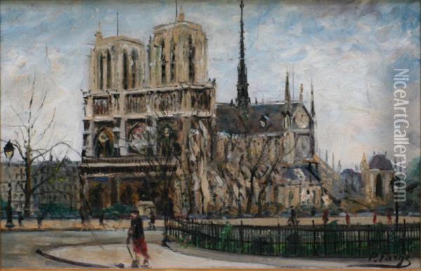 Paris, Notre Dame Oil Painting - Pierre Farge