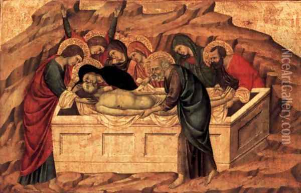 Panel from the Santa Croce Altar Oil Painting - Ugolino Di Nerio (Da Siena)