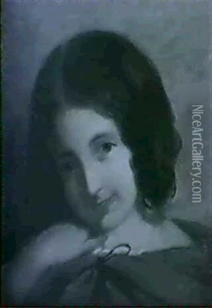 Madchenportrait Oil Painting - Friedrich von Amerling
