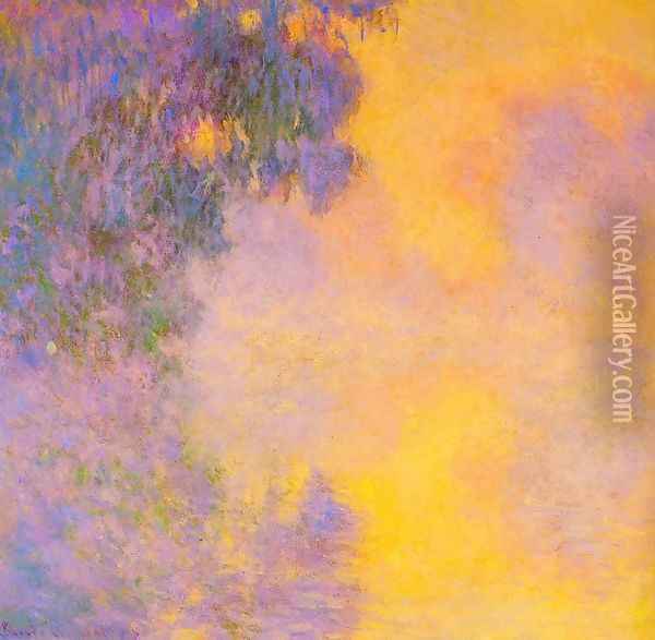 Misty morning on the Seine sunrise Oil Painting - Claude Oscar Monet
