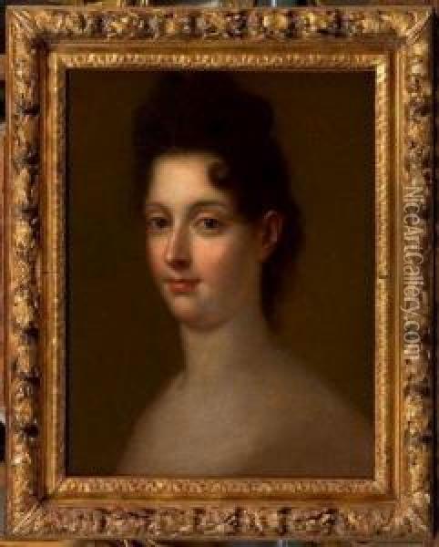 Jeune Femme En Buste Oil Painting - Francois de Troy