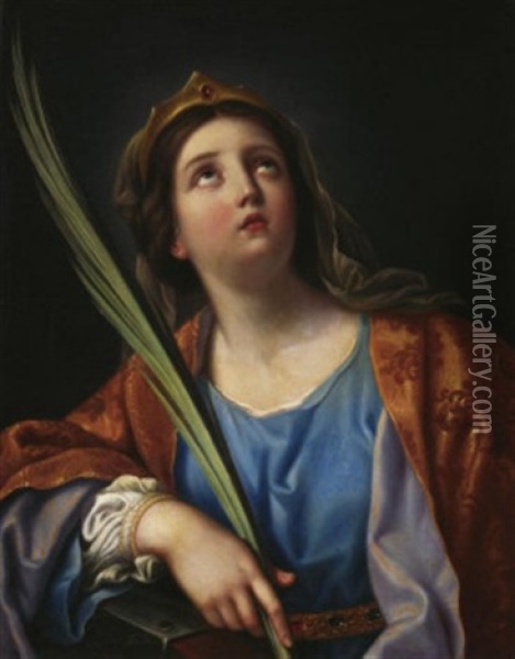 Die Heilige Katharina Oil Painting -  Guercino