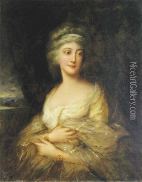 Portrait Of Mrs Horton, Nee Anne Luttrell, (1743-1808), Later Duchess Of Cumberland Oil Painting - Thomas Gainsborough