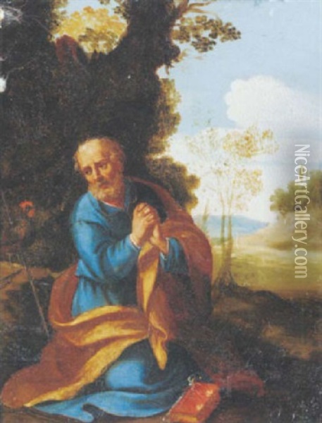 Saint Peter Oil Painting - Filippo Lauri