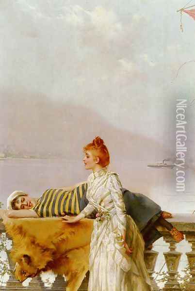 Daydreamers 2 Oil Painting - Vittorio Matteo Corcos