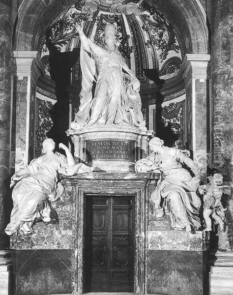 Tomb of Benedict XIV Oil Painting - Pietro Bracci