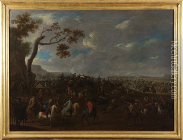 Escena De Batalla Oil Painting - Georg Philipp Rugendas the Elder