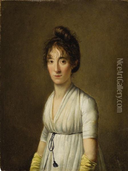 Portrait Of A Woman Oil Painting - Louis Leopold Boilly