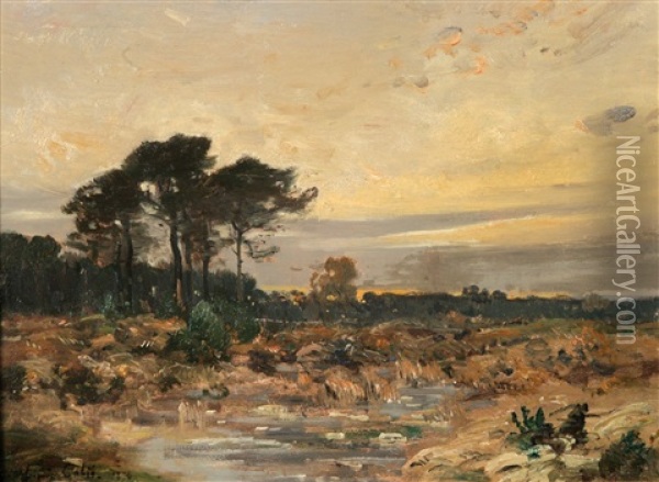 Moorlandschaft Oil Painting - Louis Alexandre Cabie