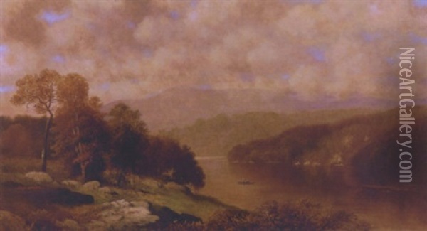 Autumn River Landscape Oil Painting - Thomas Doughty