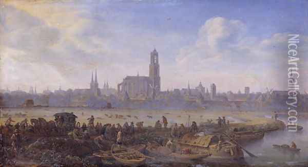 View of Utrecht, 1664 Oil Painting - Herman Saftleven